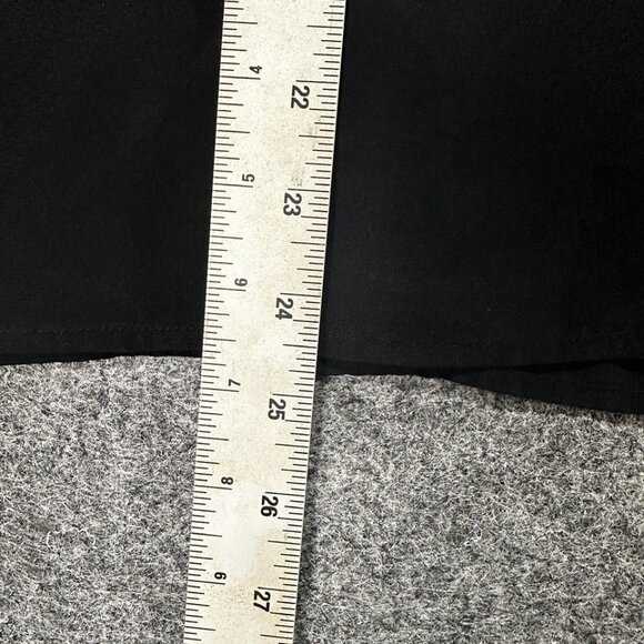 Lands’ End Black Vintage Blouse WMNS 4 Crew Neck Pullover Top Office Chic - Picture 5 of 12